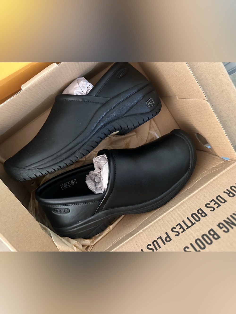 Keen Black Slip-On Clogs